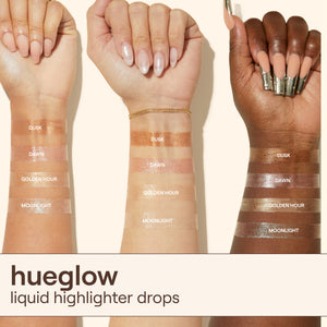 Live Tinted Hueglow Drops Highlighter + Kabuki Brush Duo Bronzer Makeup
