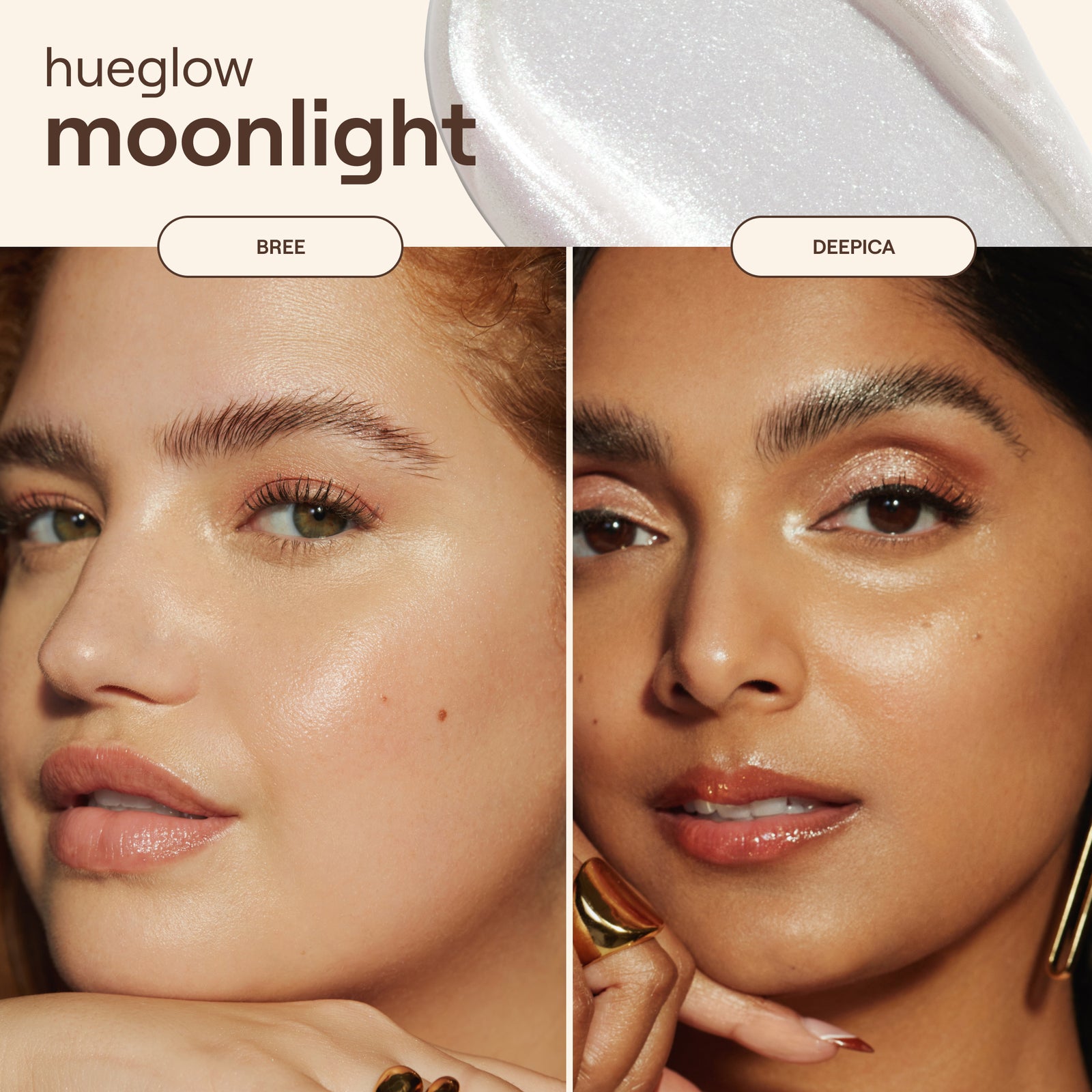 Live Tinted Hueglow Drops Highlighter + Kabuki Brush Duo Bronzer Makeup
