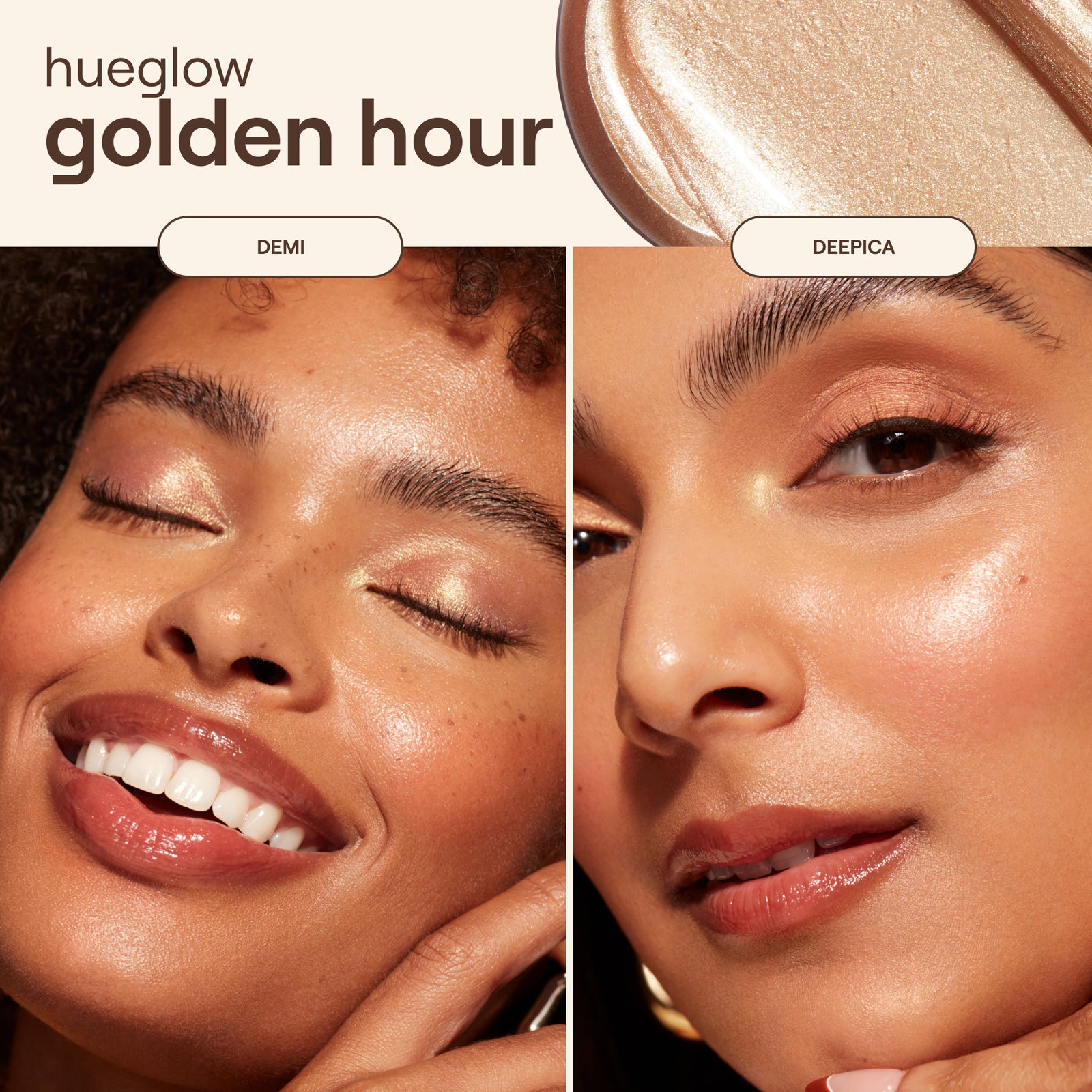 Live Tinted Hueglow Drops Highlighter + Kabuki Brush Duo Bronzer Makeup