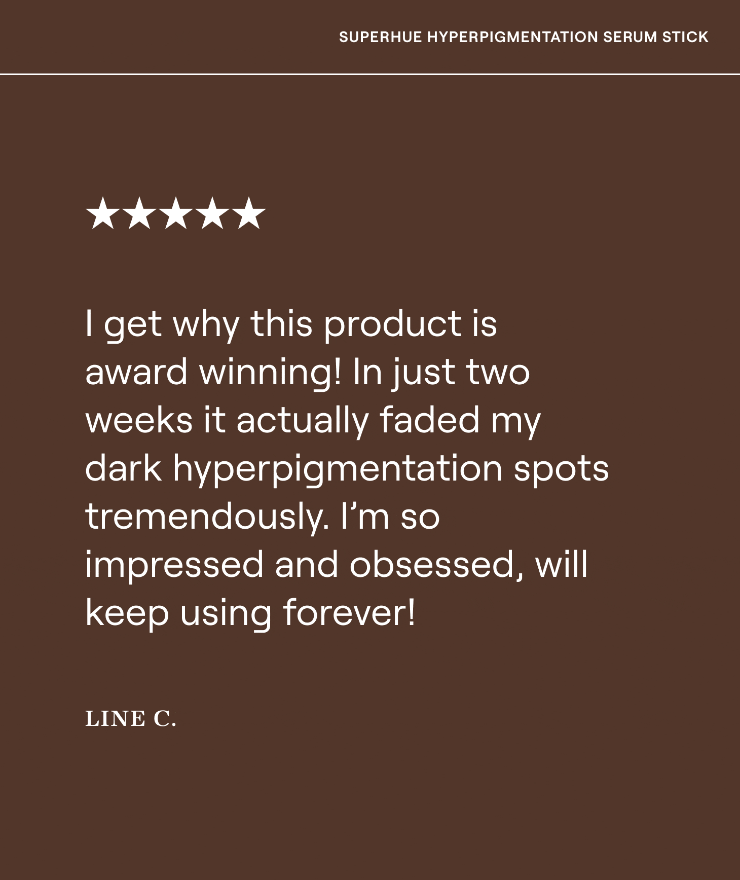 Mini Superhue Hyperpigmentation Serum Stick