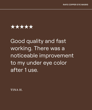 1-Pack Rays Copper Eye Masks