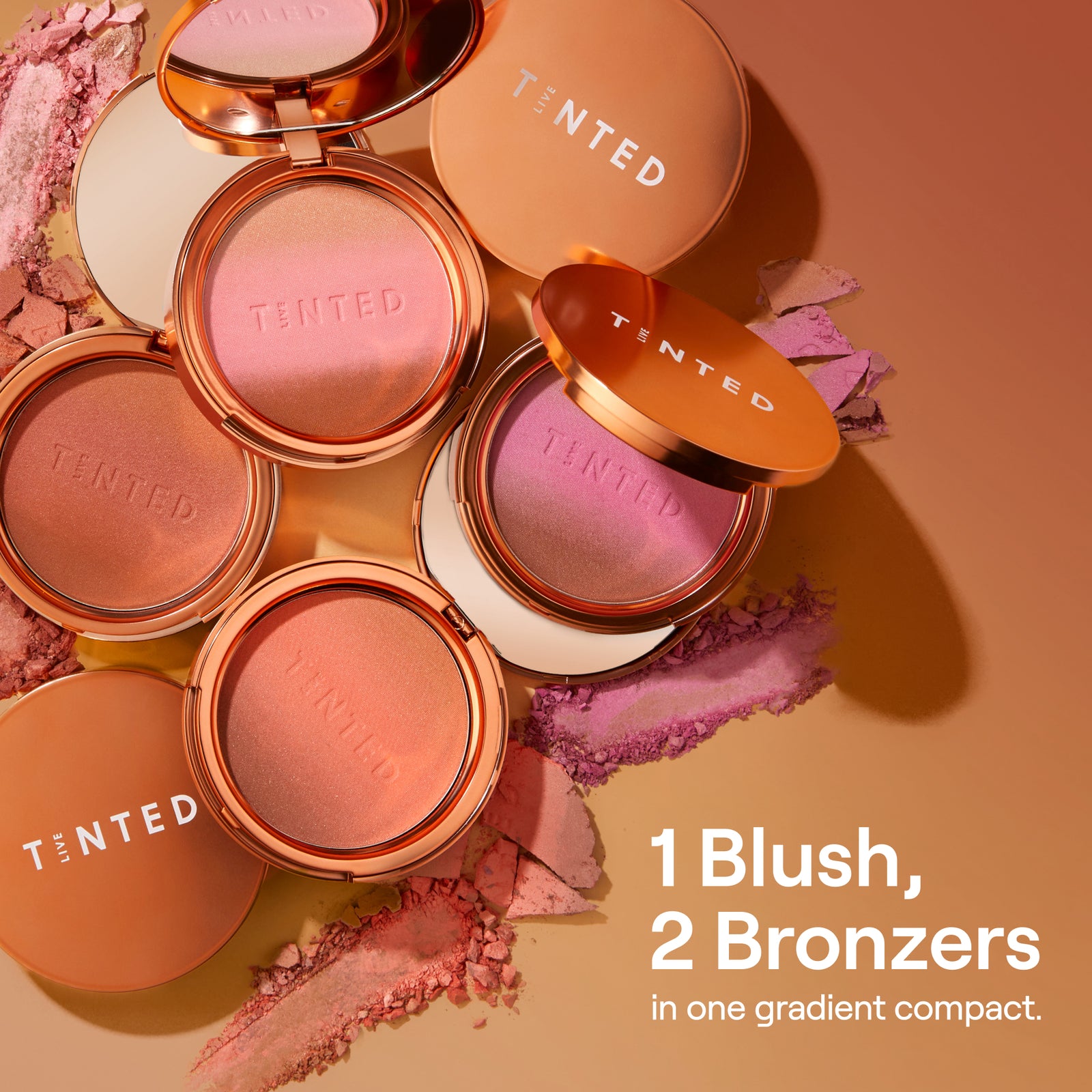 HUEBEAM® Gradient Blushing Bronzer
