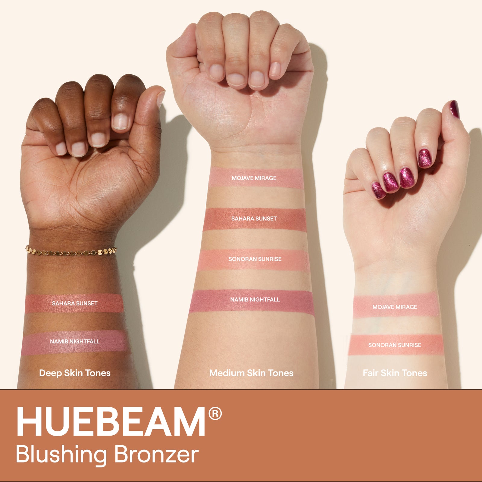 HUEBEAM® Gradient Blushing Bronzer